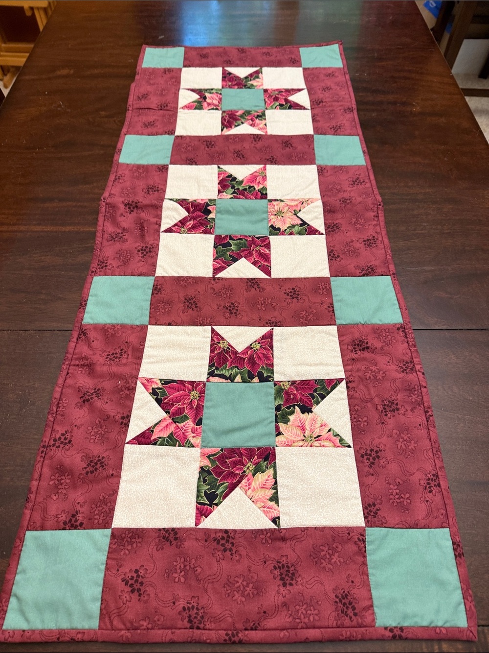 Quilted Christmas runner.